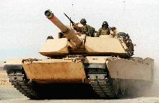 M1 tank with 120mm cannon
