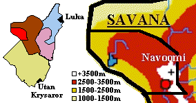 Navoomi is the name of Savana state's capital city as well as the electorate