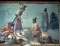 Fresco of Savaj Empire scribes