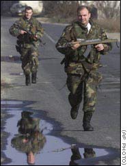 Soldiers of the Rovens paratrooper battallion