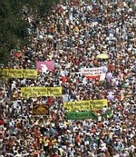 Over one million gathered in protest